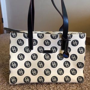 Dooney & Bourke Monogram East West Canvas Tote